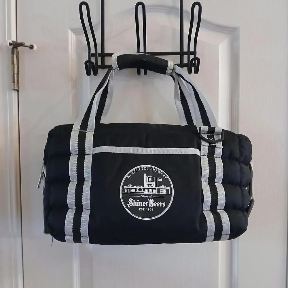 Rare Shiner Beers Shiner Bock Brewery Puffer Duffle Insulated Cooler Bag Lunch